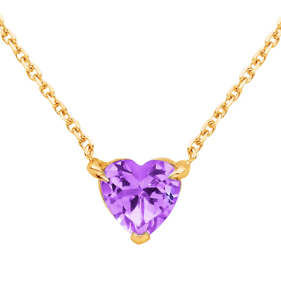 Amethyst Heart Birthstone – February - Image 3