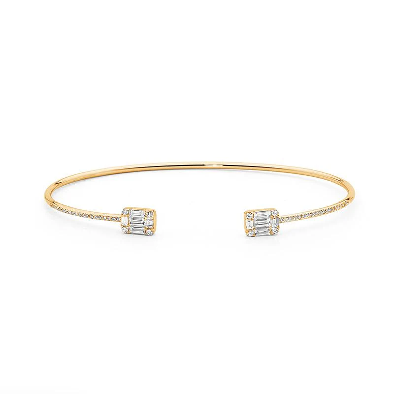 Art Deco Diamond Deux Bangle - Image 5