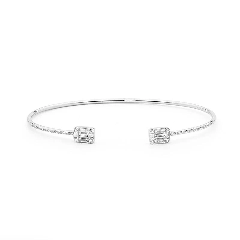 Art Deco Diamond Deux Bangle - Image 6