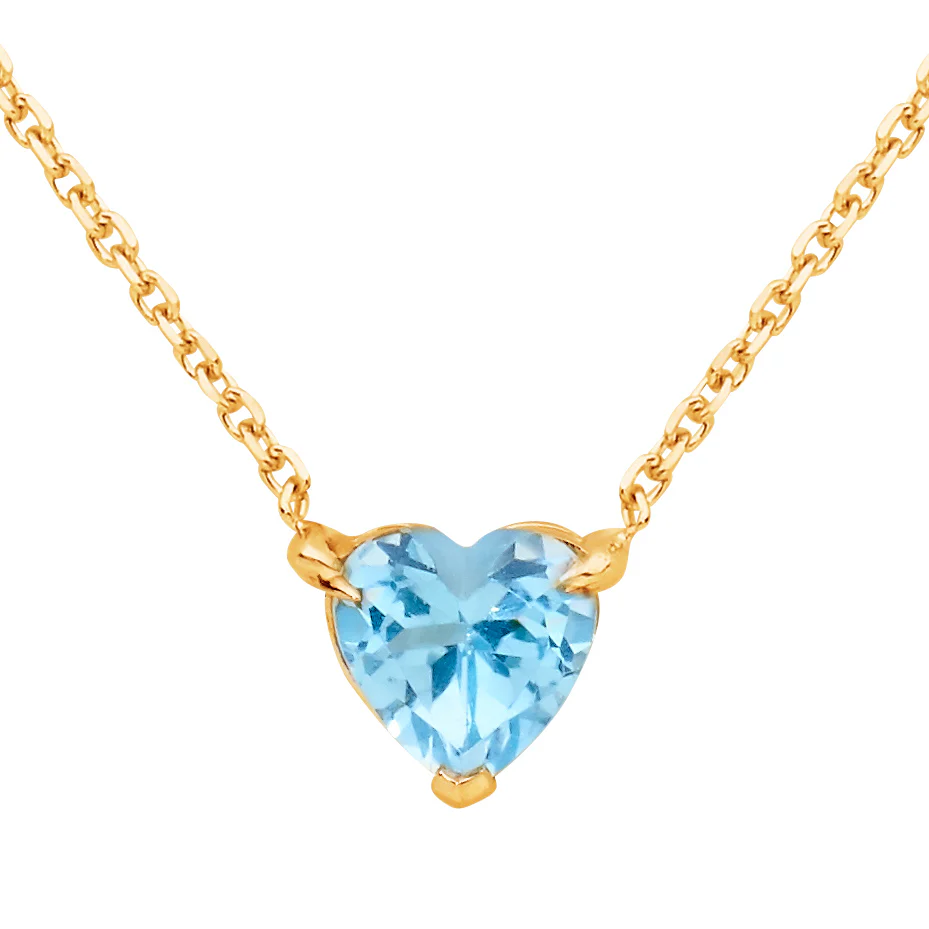 Aquamarine Heart Birthstone - March - Image 3