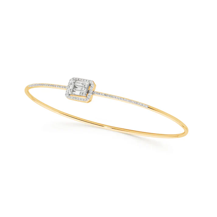 Art Deco Diamond Bangle - Image 7