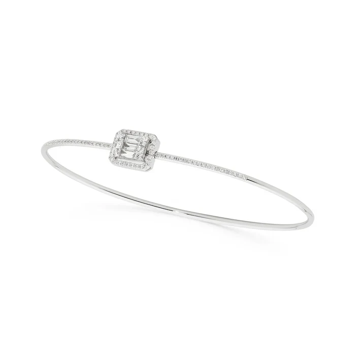 Art Deco Diamond Bangle - Image 8