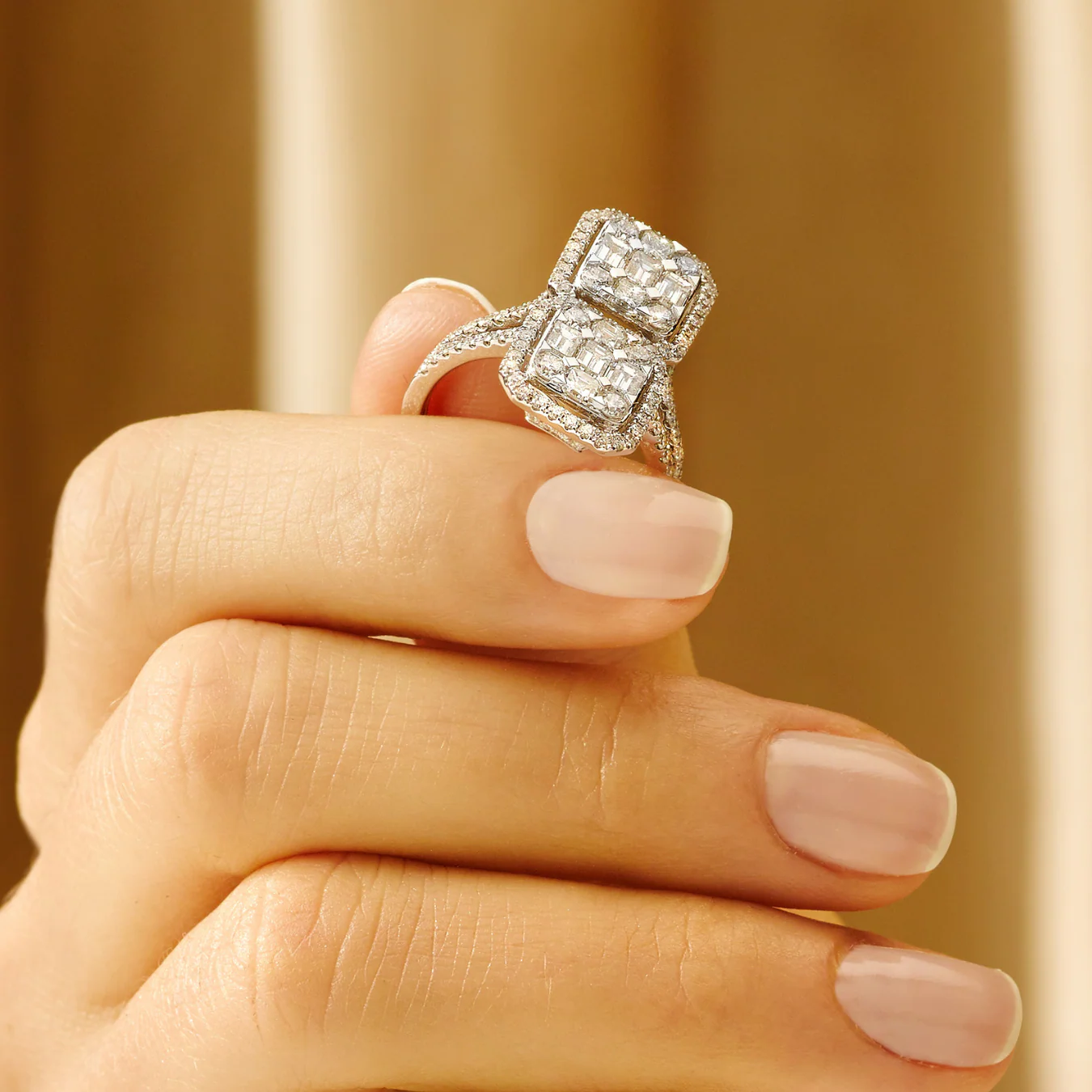 Art Deco Diamond Cocktail Ring - Image 3