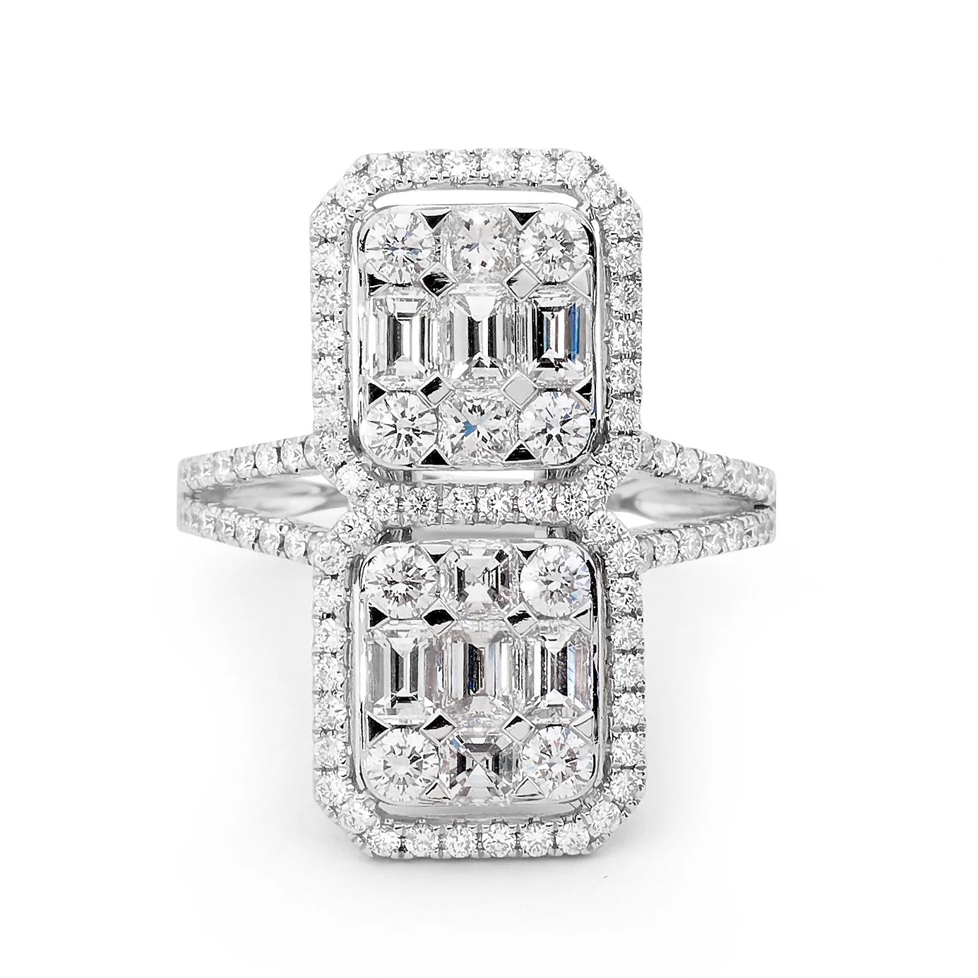 Art Deco Diamond Cocktail Ring - Image 4