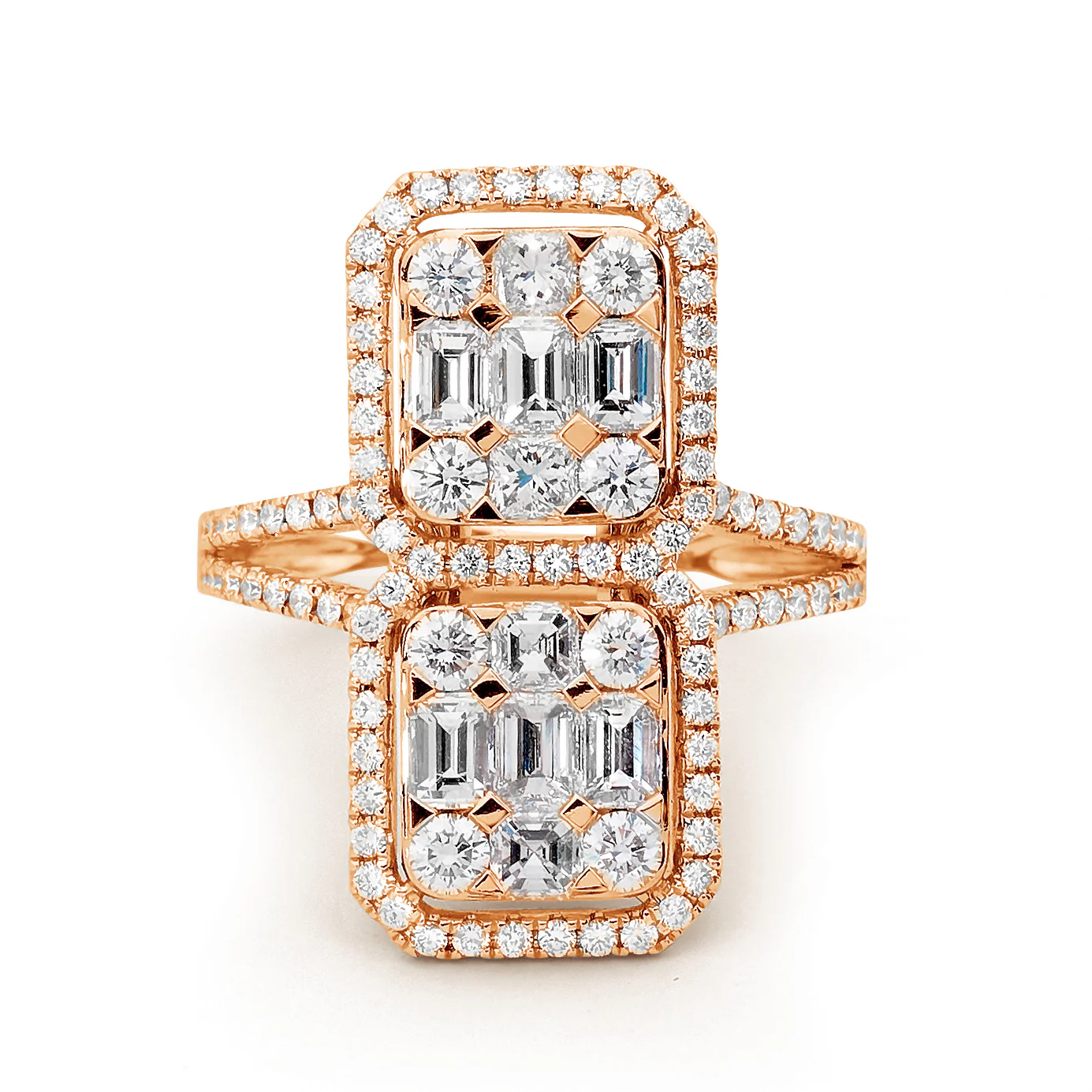 Art Deco Diamond Cocktail Ring - Image 7