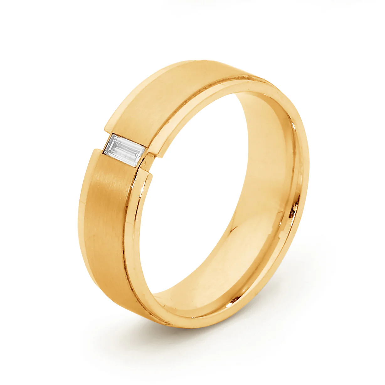 Beveled Edge Diamond Band - Image 3