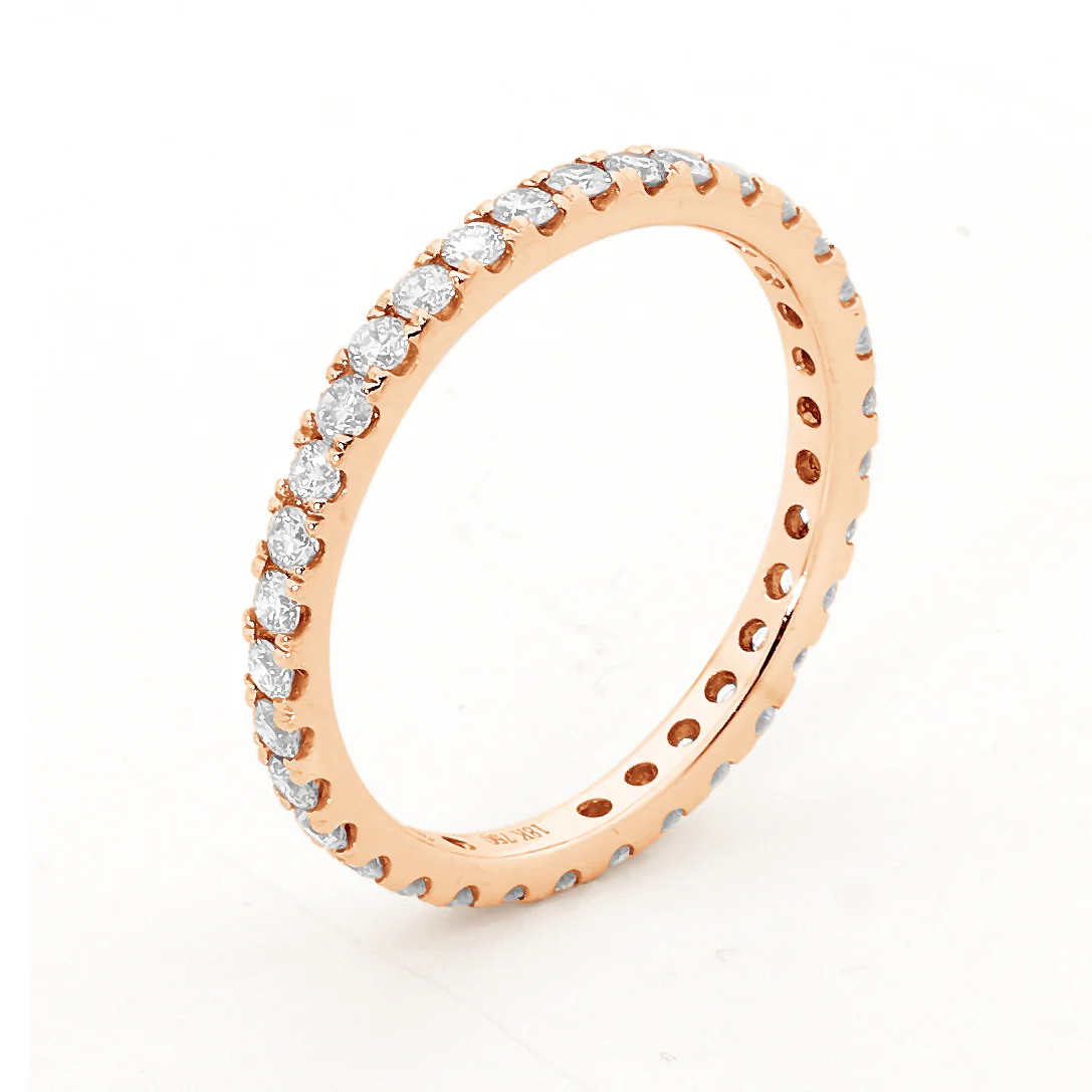 Claw Set Diamond Eternity Band - Image 3