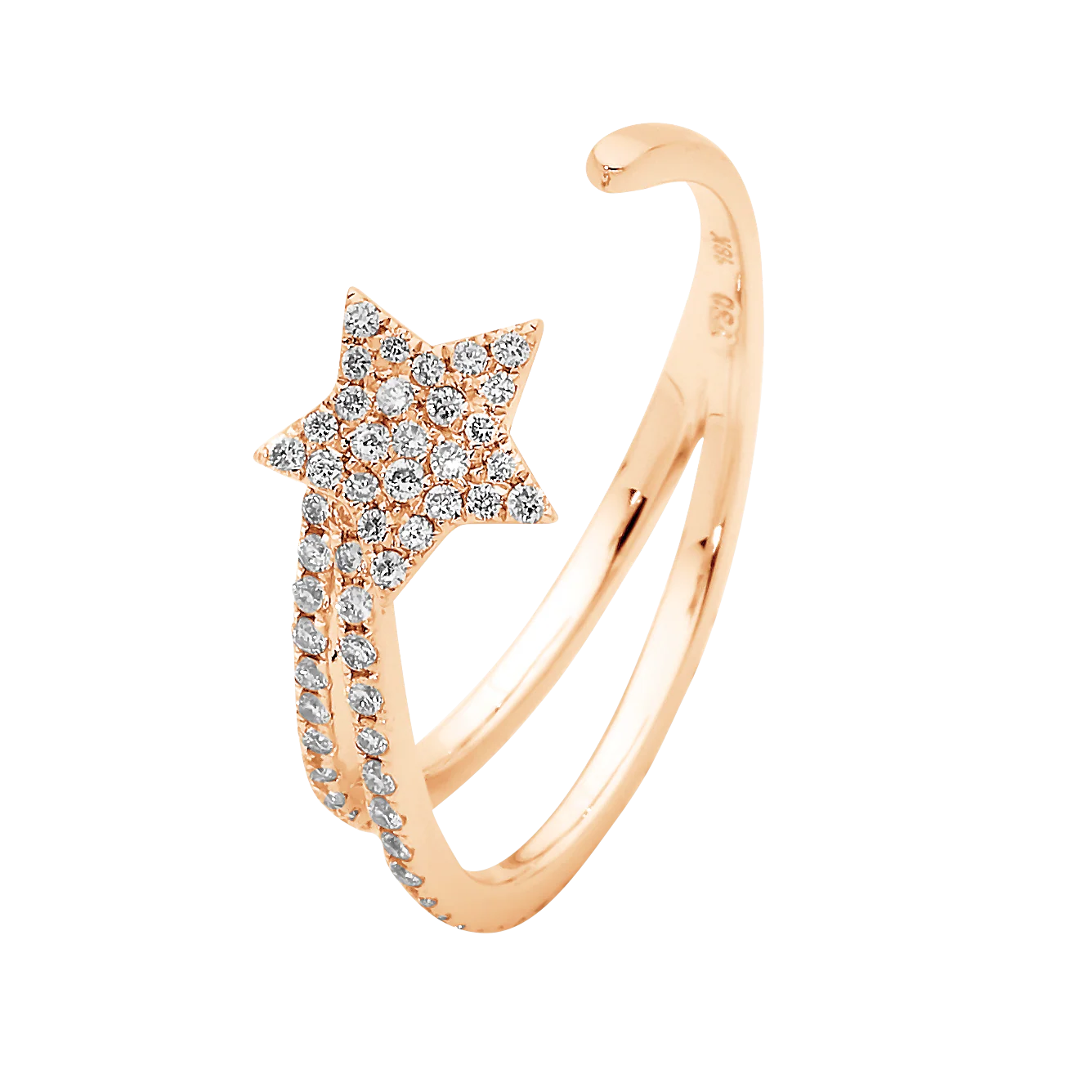 DOUBLE TAIL STAR RING - Image 4