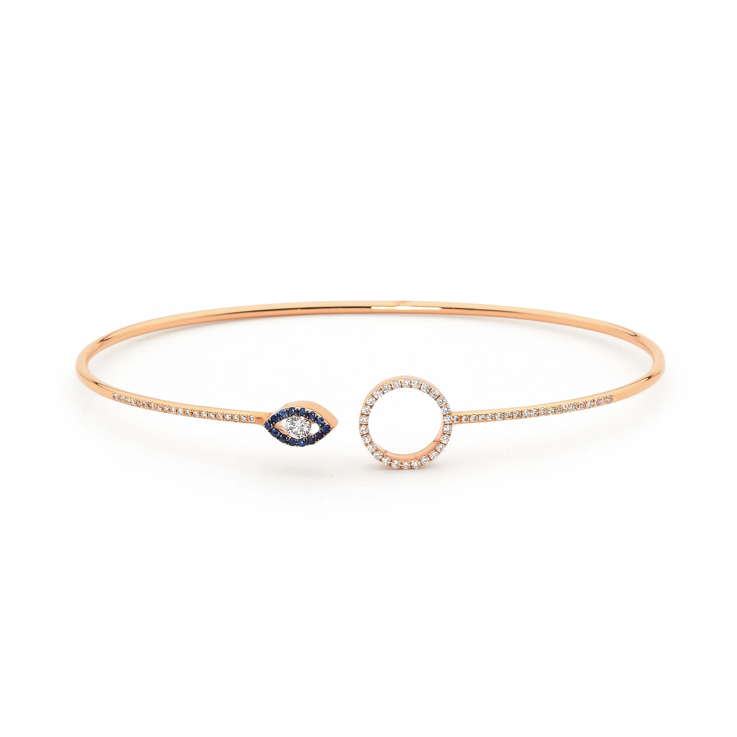 Evil Eye Sapphire Bangle - Image 5