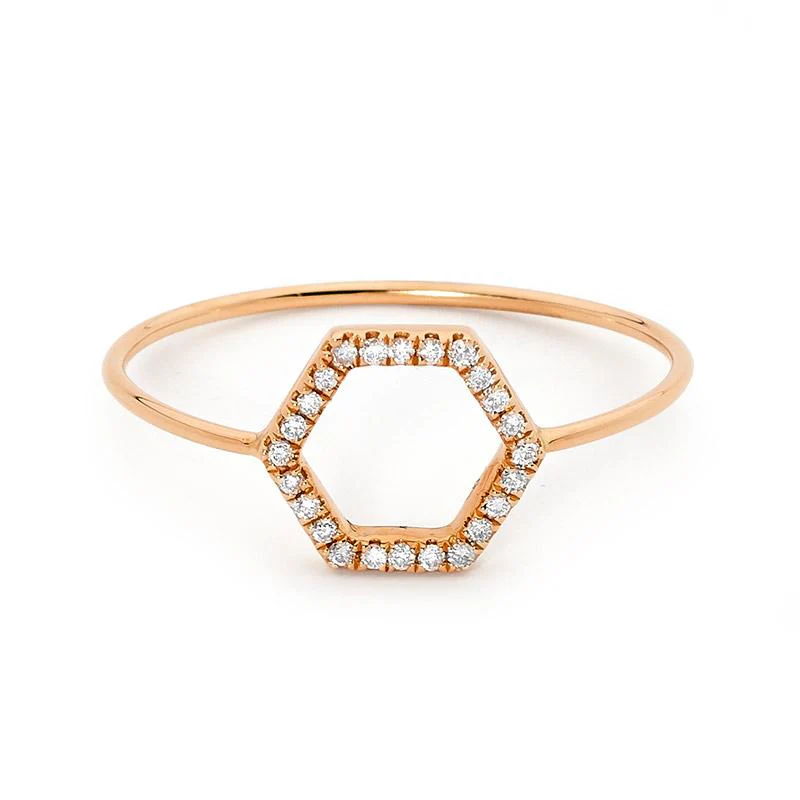 Petite Hexagon Ring - Image 4