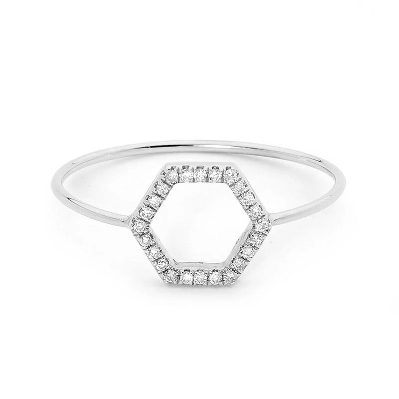 Petite Hexagon Ring - Image 5