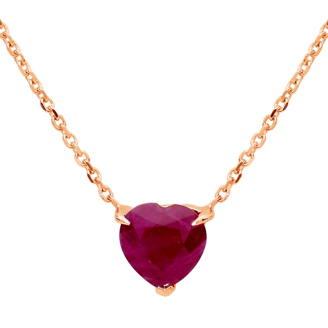 Ruby Heart Birthstone - July - Image 3