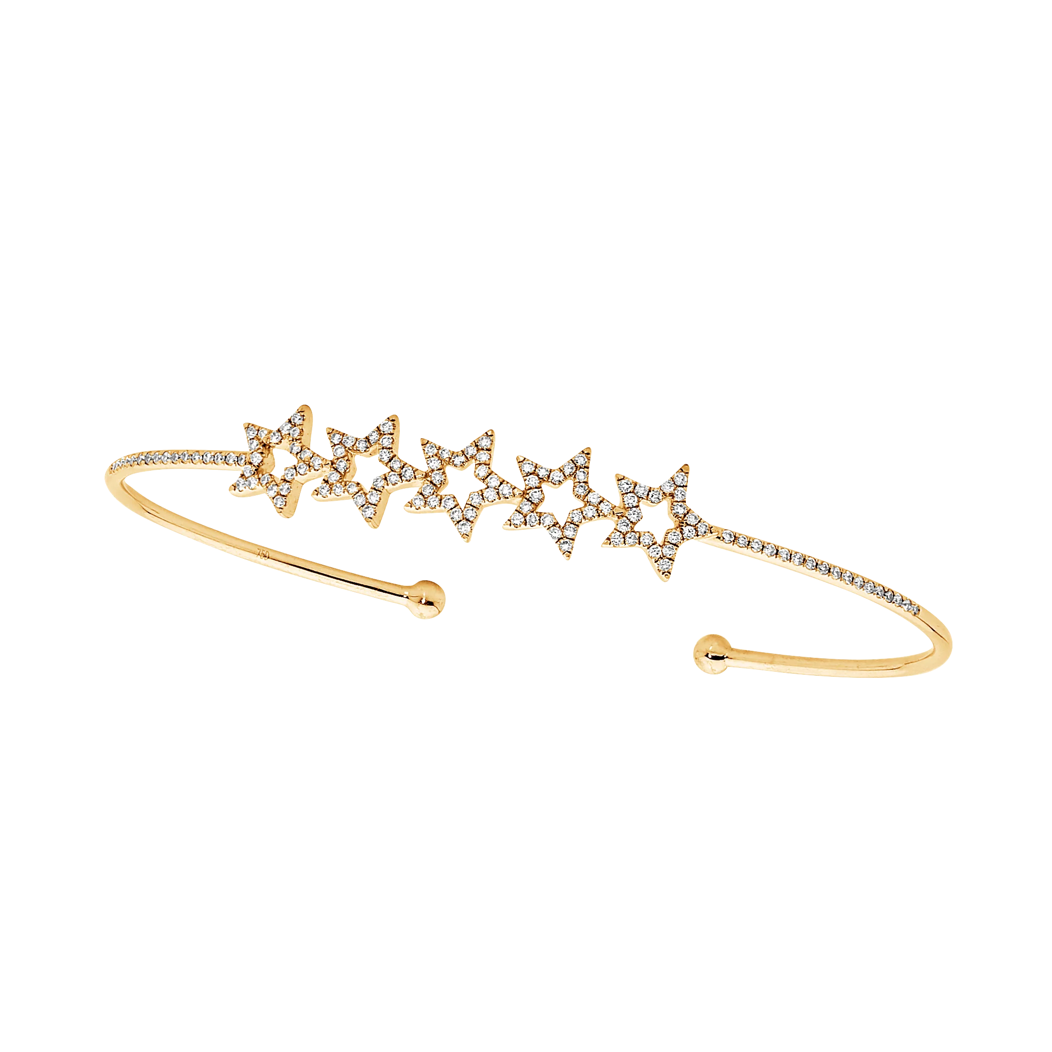 Starlight Diamond 5 Star Bangle - Image 3