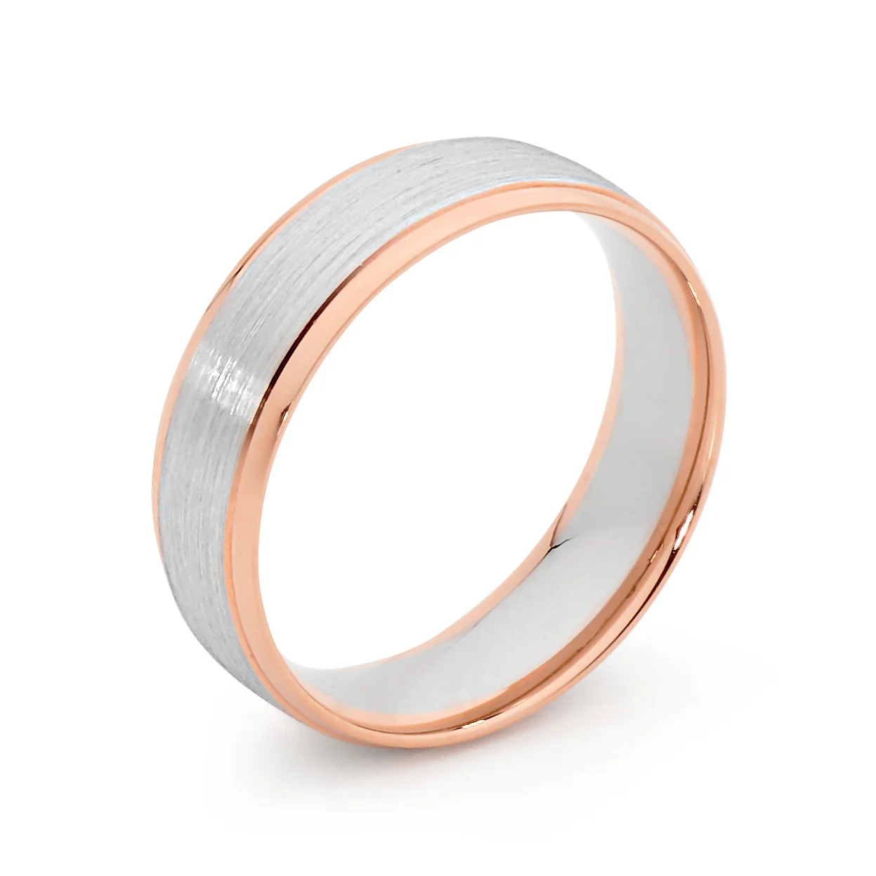 Two Tone Gold Band - Image 3
